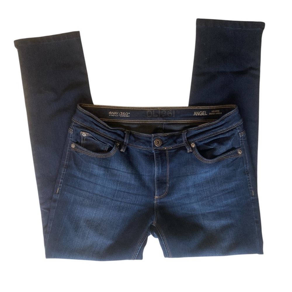 DL1961 Angel Mid Rise Skinny Ankle Jeans, Size 30, 4-Way Stretch - Picture 4 of 7